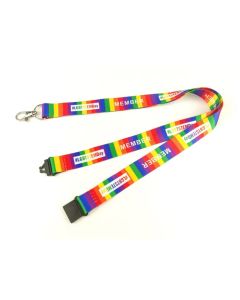 1/2" x 36" Full Color Polyester Lanyard with Safety Breakaway