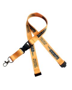 3/8" x 36" Full Color Polyester Lanyard with Safety Breakaway and Buckle Release