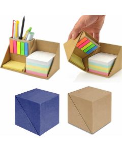 Modular Sticky Note Cube Organizer