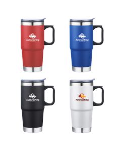 24oz Stainless Steel Travel Mug with Stainless Steel Bottom