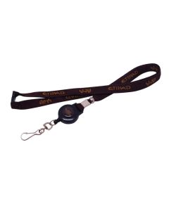 1/2" Woven Lanyard with Retractable Reel