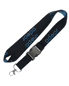 3/8" Recycled PET Eco-friendly Woven Lanyard with Buckle Release