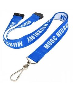 3/8" Recycled PET Eco-friendly Woven Lanyard with Safety Breakway